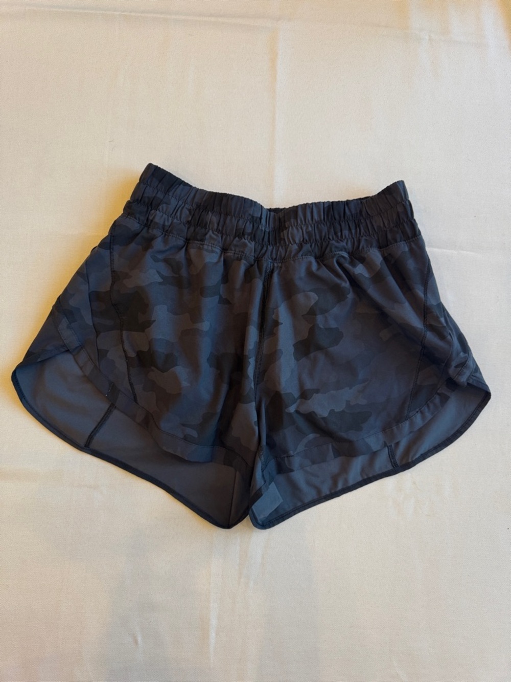 Lululemon Athletica Black Camo Athletic Shorts